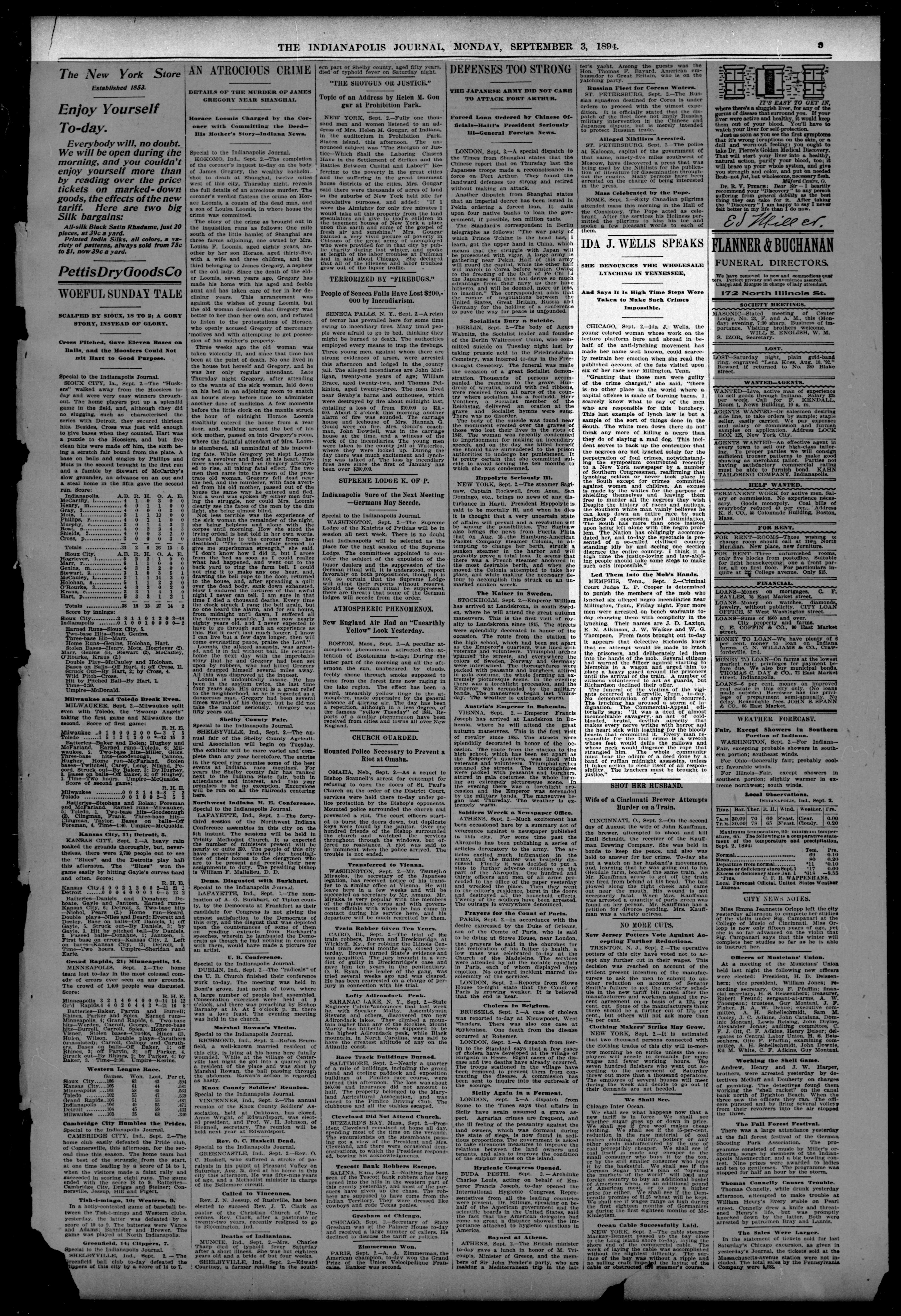 Indianapolis Journal, 9/3/1894