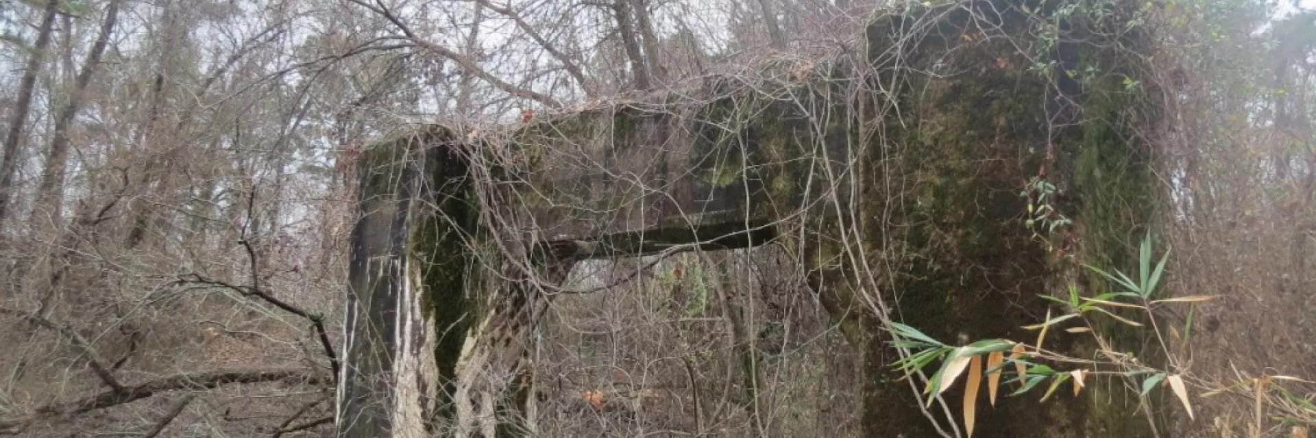 Image of bridge abutment near where the lynching of Ell Persons occurred.